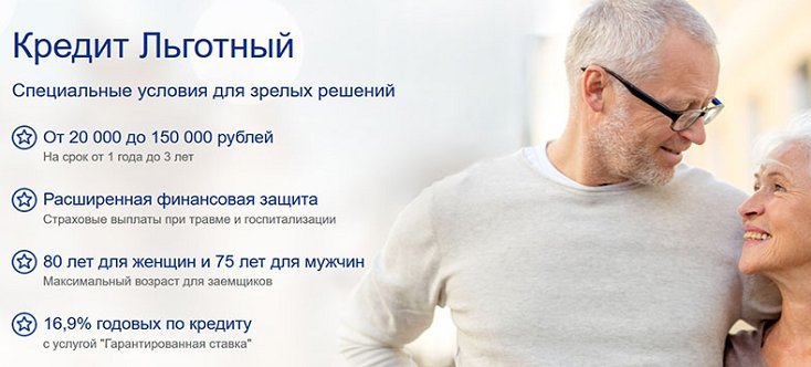 Кредит для пенсионеров в Почта банке условия - все способы